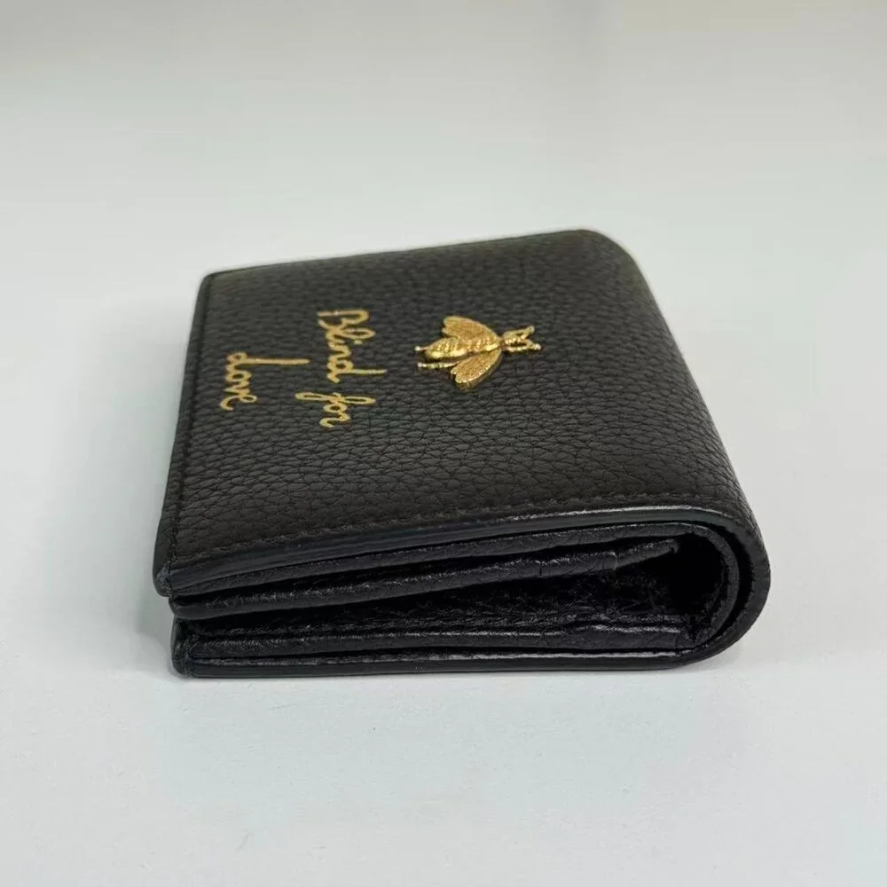 Gucci Black Bees Wallet
